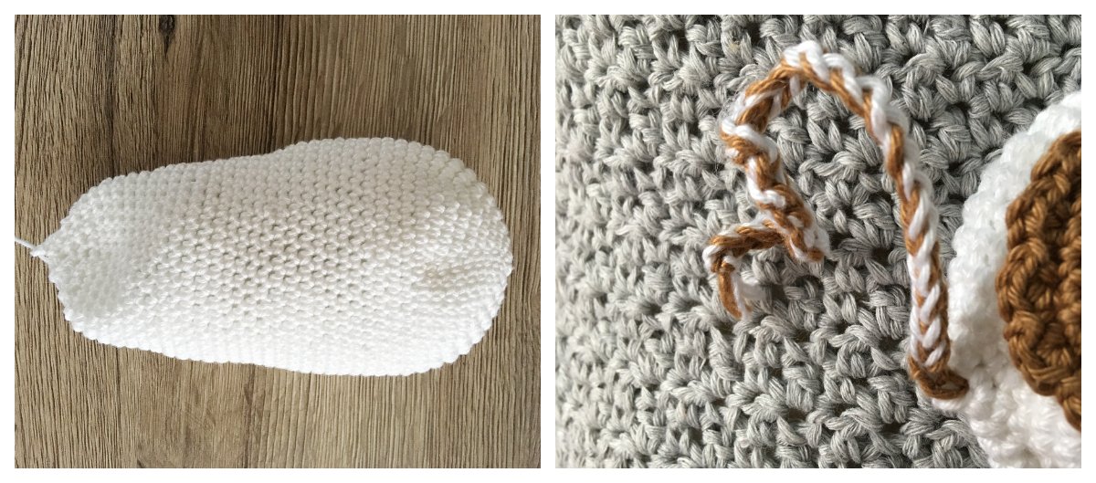 Blog-Inhaltsbild für 'Kuhkissen Karla, kostenlose Häkelanleitung'